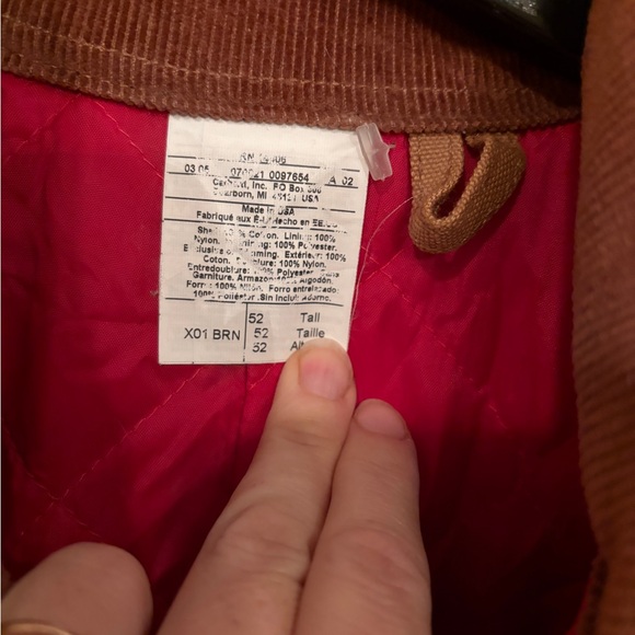 NWT Vintage Carhartt Duck Coverall Quilt Lined Made in USA 52 Tall - Picture 5 of 14